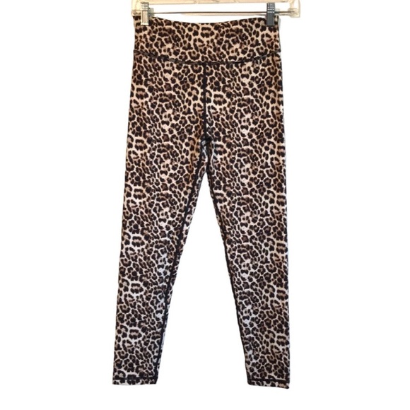 ZYIA Leopard Brilliant Scrunchy What Hi-RIse 7/8 24" Leggings 8-10 - Picture 3 of 12